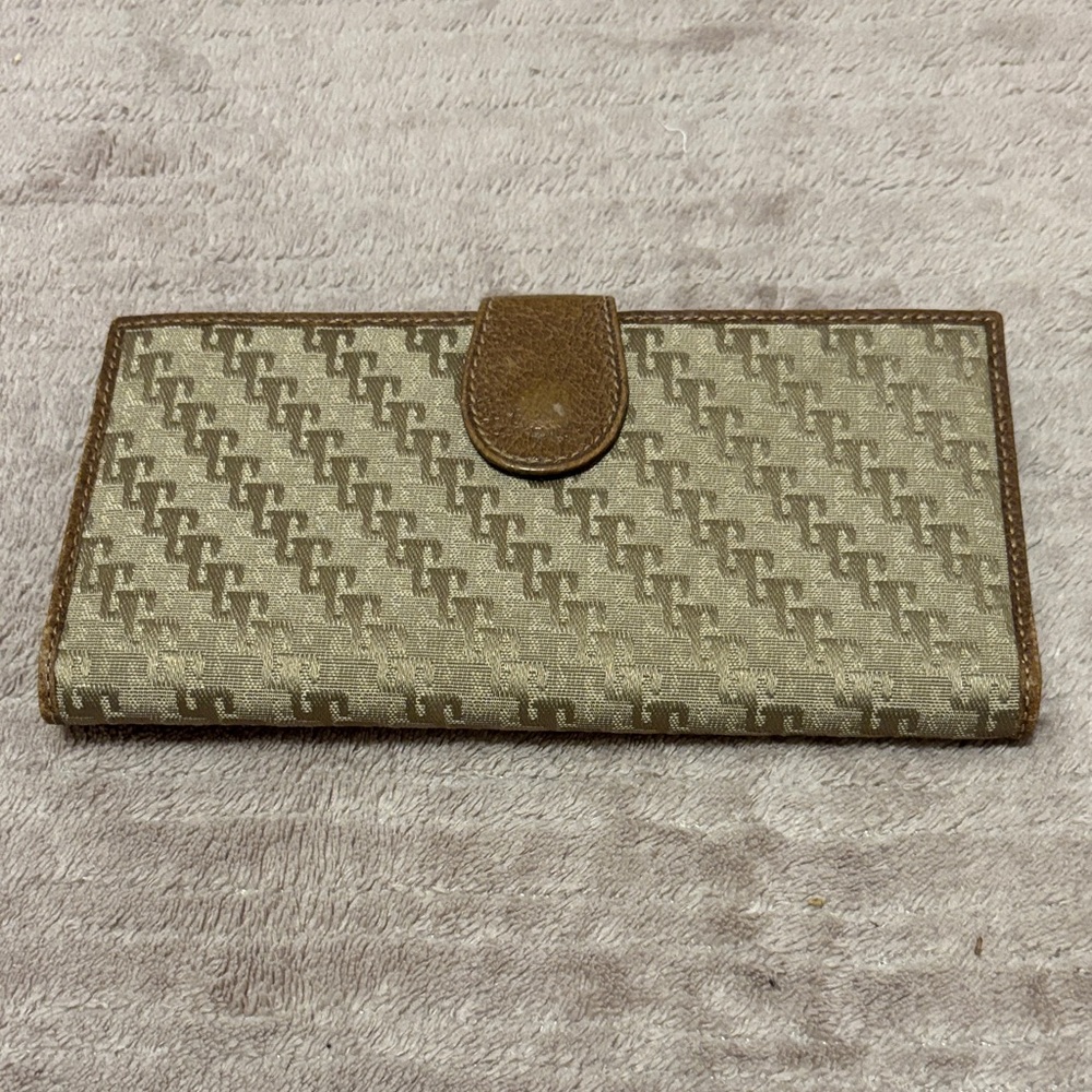 Vintage Gucci jacquard logo long Wallet